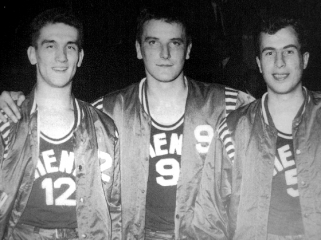 I tre goriziani del Simmenthal del 1961/62: Vescovo (12), Vittori (9) e Sardagna (5).